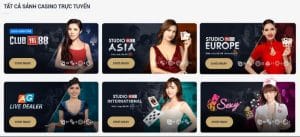 Các trò chơi có tại M88 casino truc tuyen